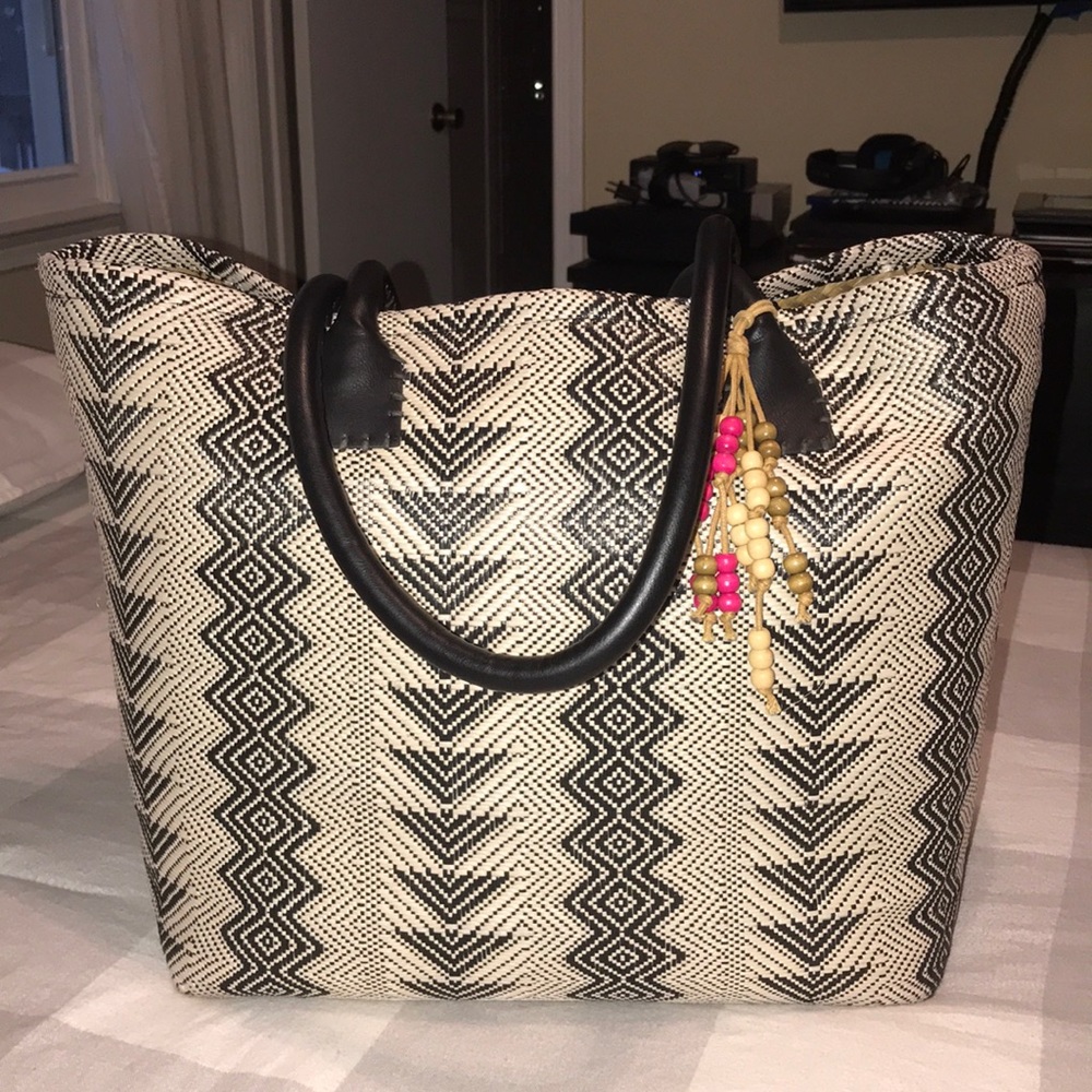 Large Straw Beach Bag